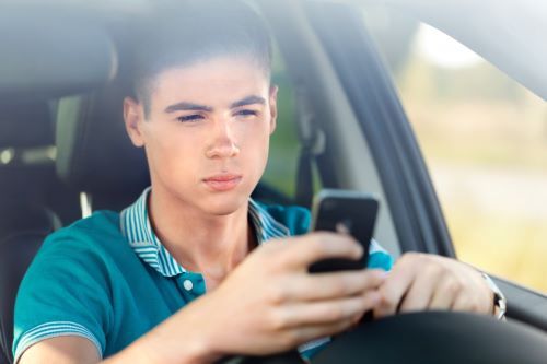A distracted driver in North Carolina.